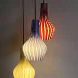 Italian Glass Pendant Lamp by Flavio Poli for Seguso Vetri Darte, 1950s