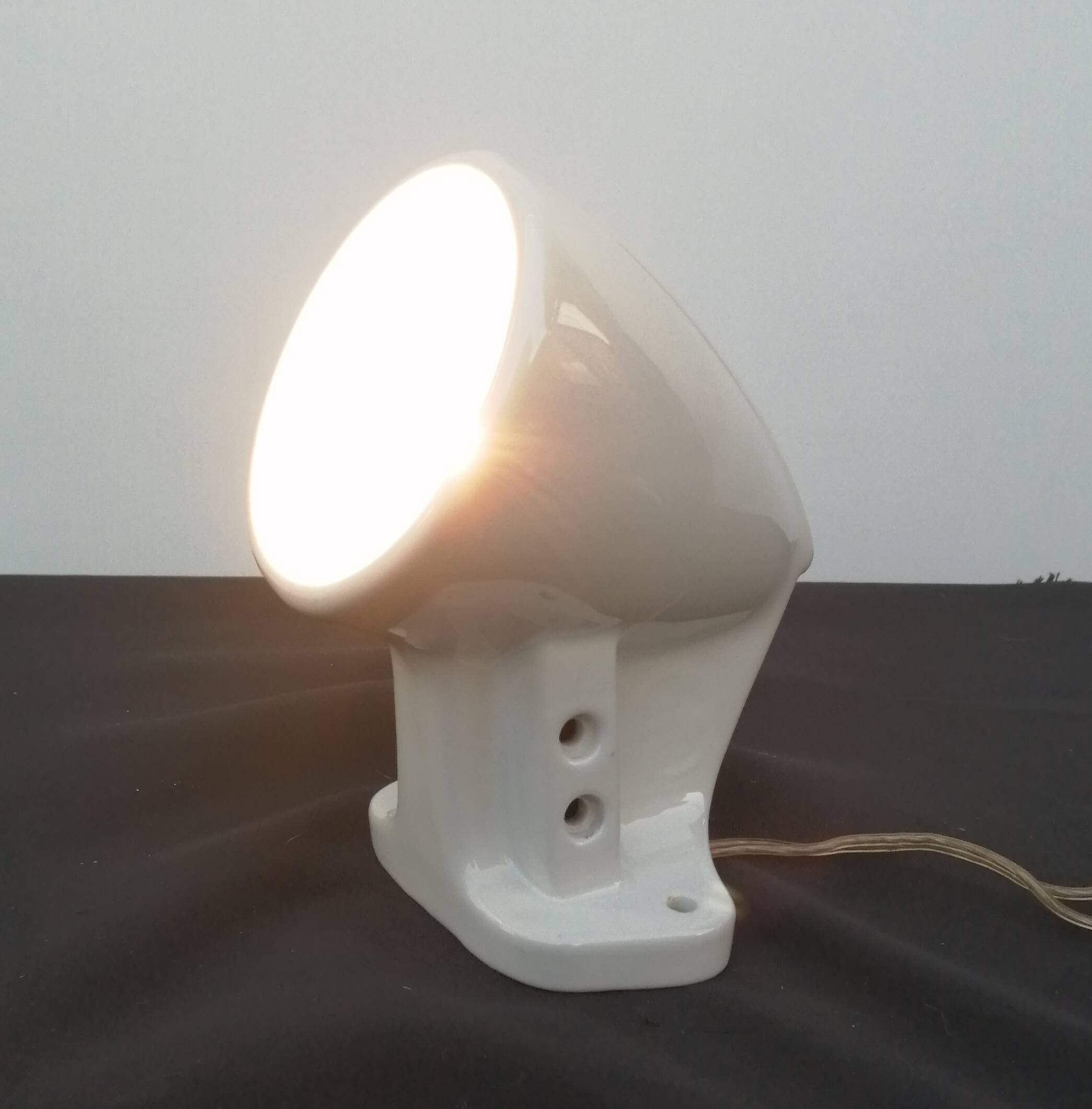 Porcelain wall lamp made in Spain vintage 1930