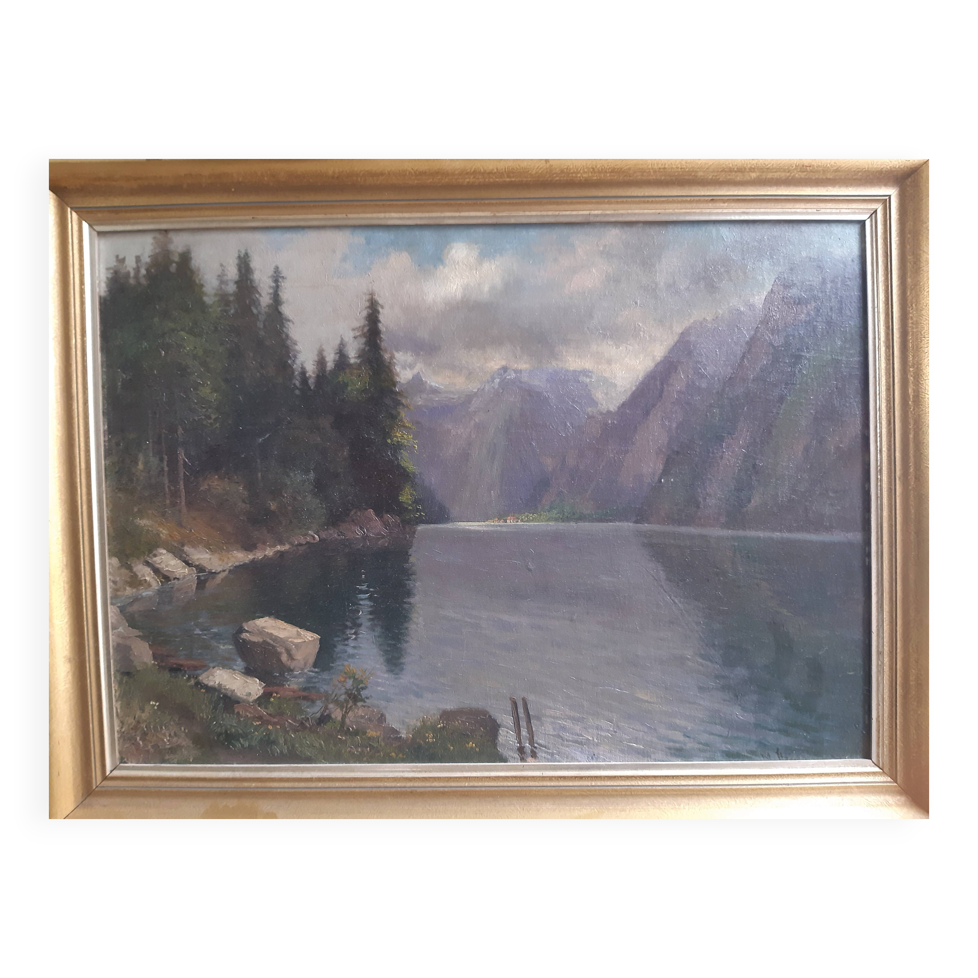 oil on panel, German/Austrian school, first half of the 20th century