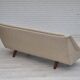 1970s, Danish 3 seater sofa, original condition, wool, teak wood.