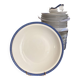 Large Deep Plate 29cm Salad Bowl Limoges Porcelain Blue Gold Betoule Legrand