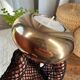 Duo de bougeoirs “boule” en laiton