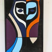 Tableau art tribal animalier
