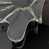 Vintage glass bowl, handmade, 70s