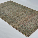 Anatolian handmade vintage rug 280 cm x 170 cm