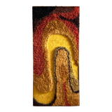 Space Age Wall Tapestry | Italian Mid-Century Fabric Art 1970s