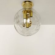 Ice Glass Flush Lamp by Doria