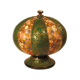 Round Pumpkin-Shaped Box in Painted Papier-Mâché