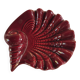 Vallauris red burgundy shell ashtray pocket emptier from the 60s
