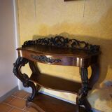 Mahogany console from around 1860.