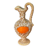 Carafe/Amphore/Vase ancien beige et orange