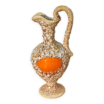 Carafe/Amphore/Vase ancien beige et orange