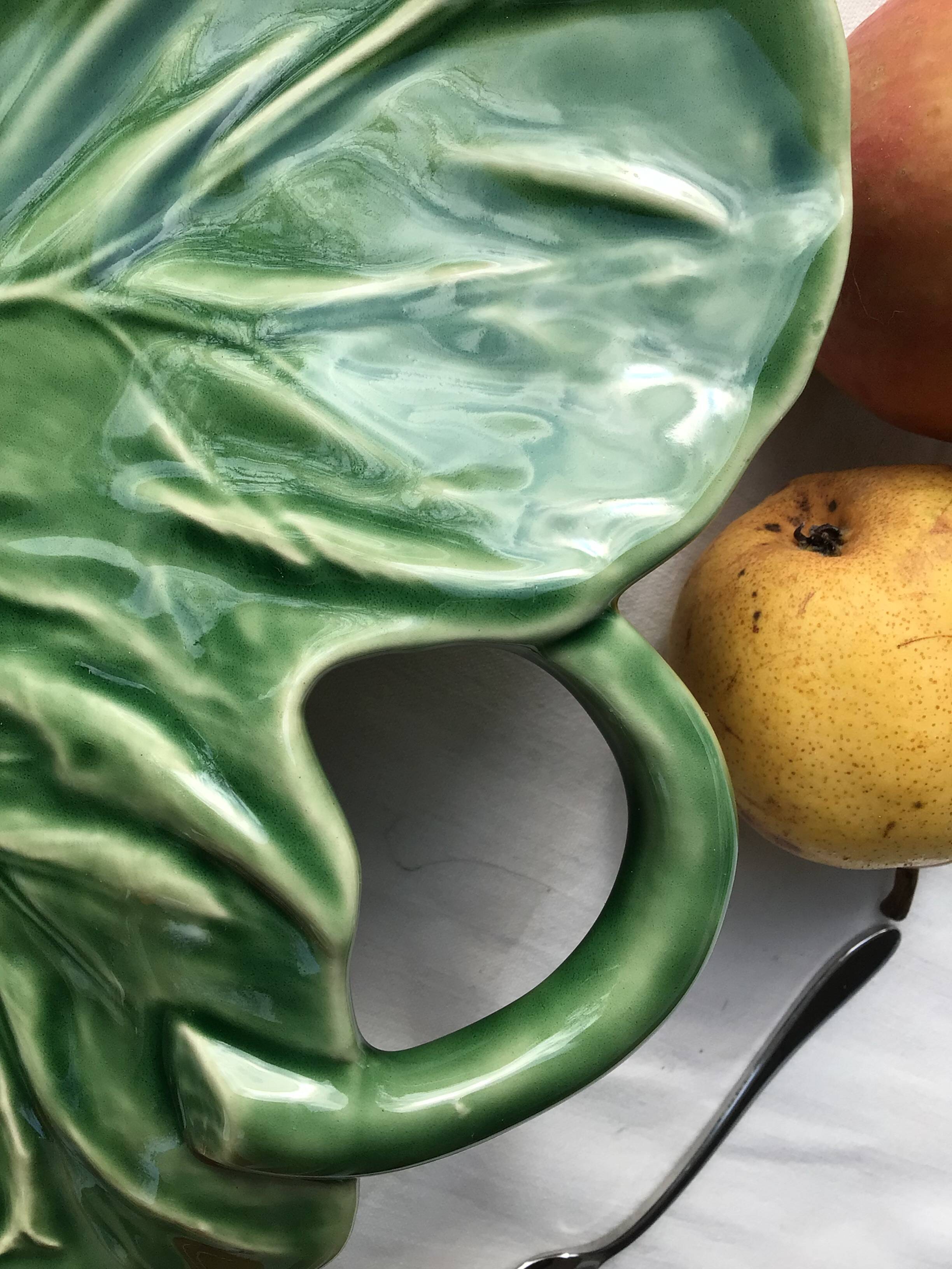 Exotic leaf fruit bowl