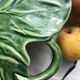 Exotic leaf fruit bowl