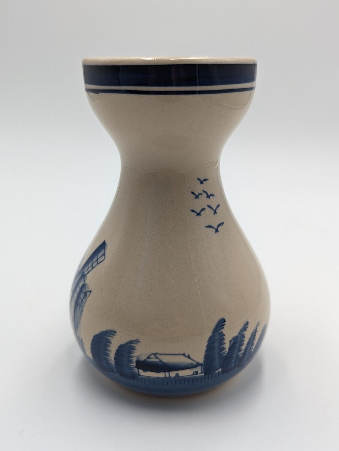 Vase en céramique bleue