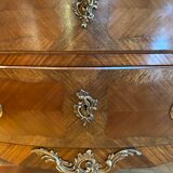Louis XV style chest of drawers inlaid rosewood
