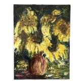 Expressionist painting "The Sunflowers" — Oil on canvas by Cécile O