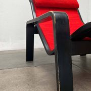 Mid-century modern Pulkka lounge chair by Ilmari Lappalainen for Asko, Finland, 1960s.