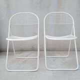 Pair of Ted Net folding chairs by Niels Gammelgaard for Ikea, 1970s