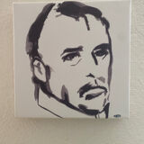 Man - portrait on canvas