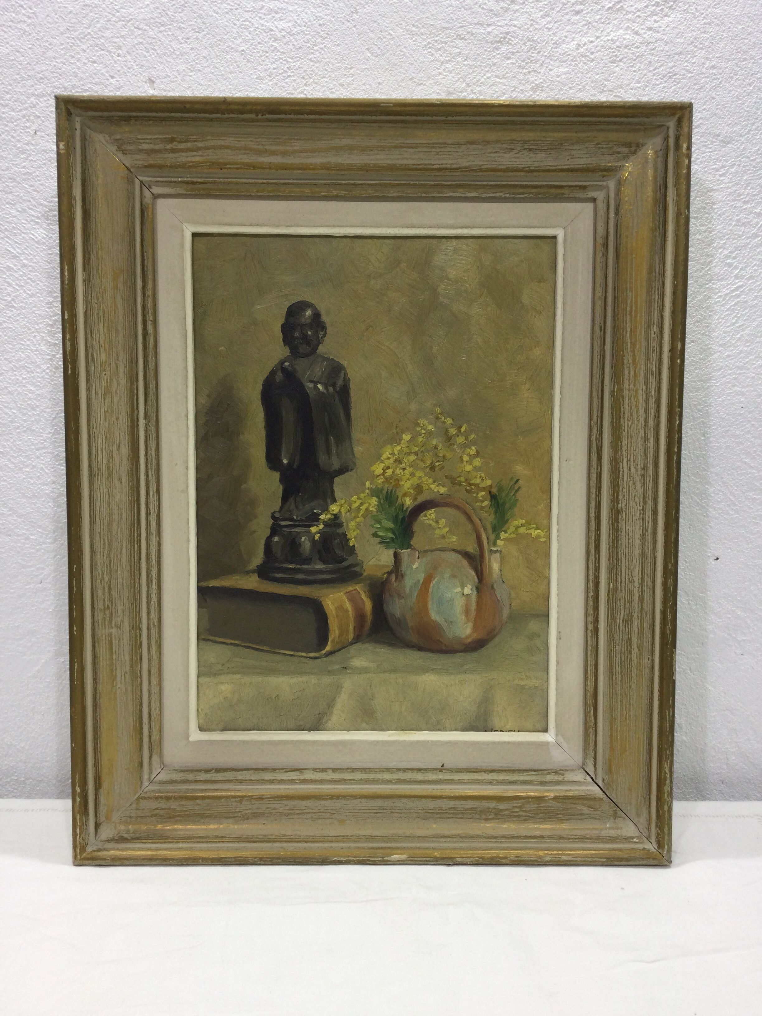 Huile sur toile nature morte