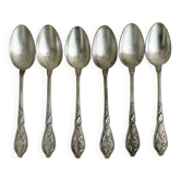 Lot de 6 petites cuillères en métal