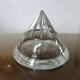 Designer crystal and pewter flower vase by Jean Goardere, 1970s