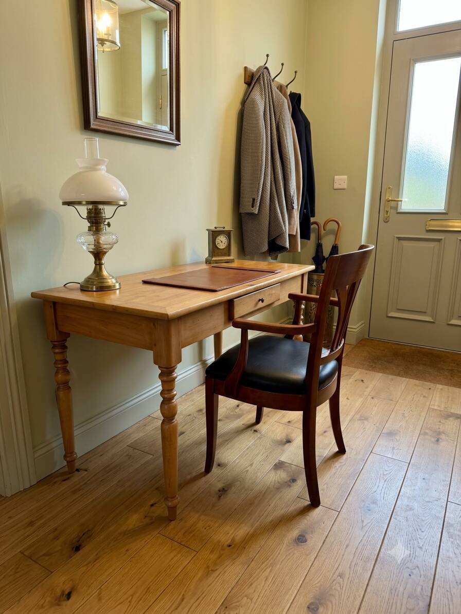Bureau style Louis Philippe en merisier massif