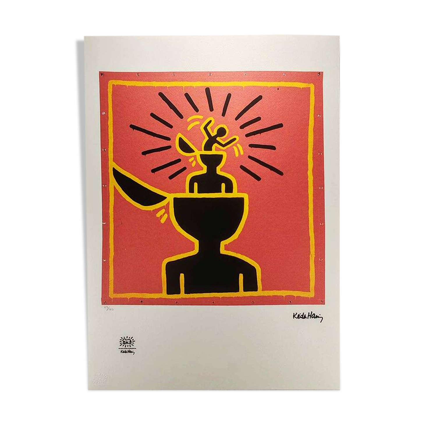 1990s Keith Haring Limited Edition Lithograph (After).