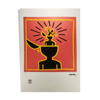 1990s Keith Haring Limited Edition Lithograph (After).