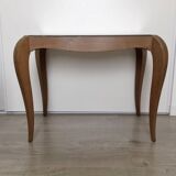 Wooden coffee table and mirror