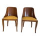 Paire Chaise Gondole Art Deco De Coene Circa 1930