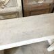 Louis XVI fireplace in white marble, 19th century.