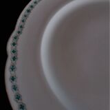 Porcelain entremet dish of Paris old Paris green décor XIXth