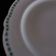 Porcelain entremet dish of Paris old Paris green décor XIXth