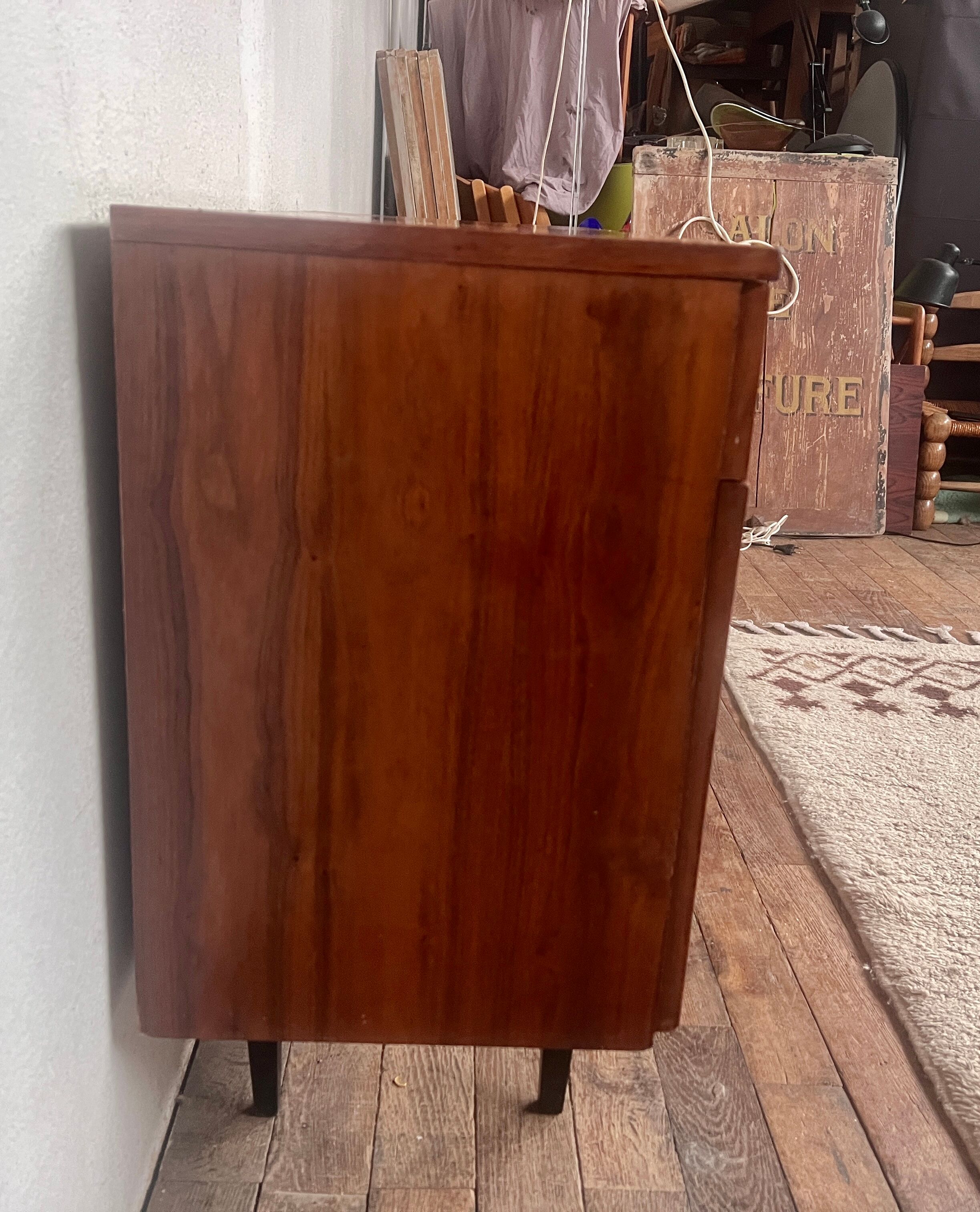 Hifi tv cabinet vintage teak 1960