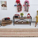 2x10 Narrow Brown Beige Turkish Runner Rug, 69x301Cm
