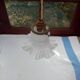 Glass tulip pendant light
