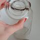 Bocal "mon jardin" en verre et aluminium