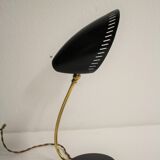Charming brass and black metal table lamp