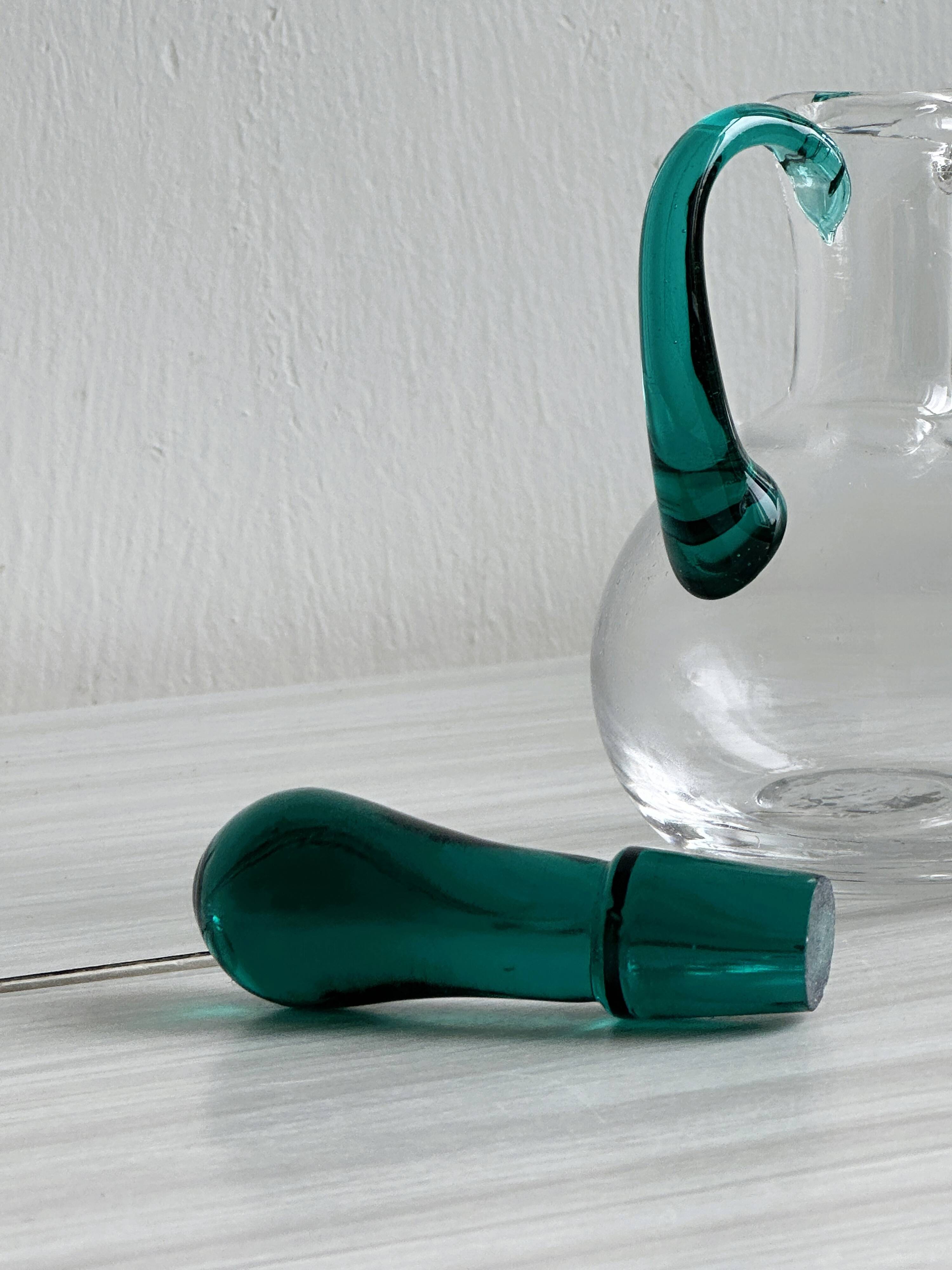 Blown glass oil cruet