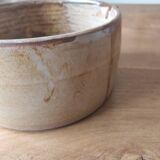 Glazed stoneware fondue pot