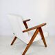 Vintage B-310 VAR white structured bouclé armchair 1970s - 2 pieces available