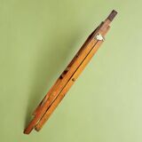 Old varnished wooden folding chair for children