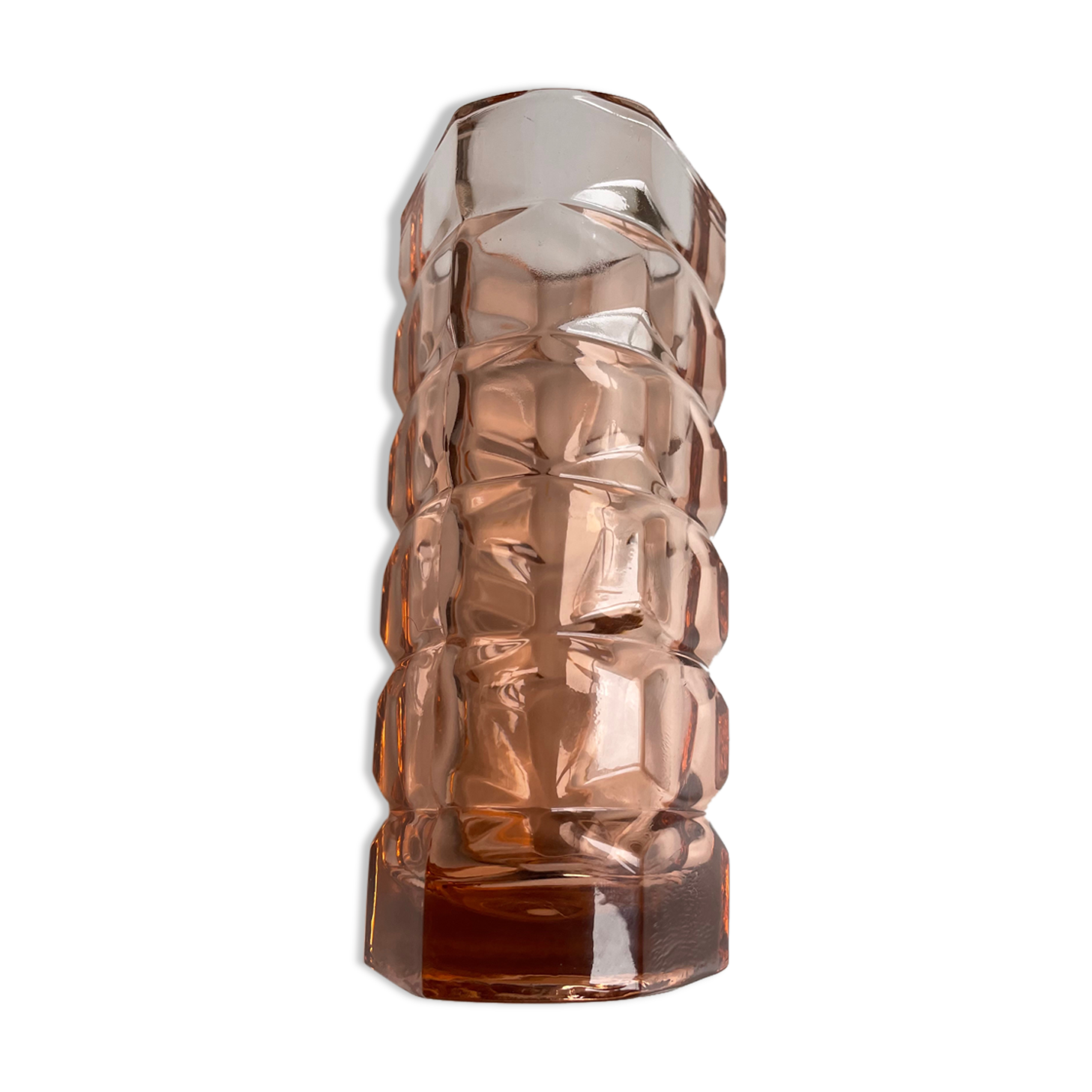 Rosaline moulded glass vase
