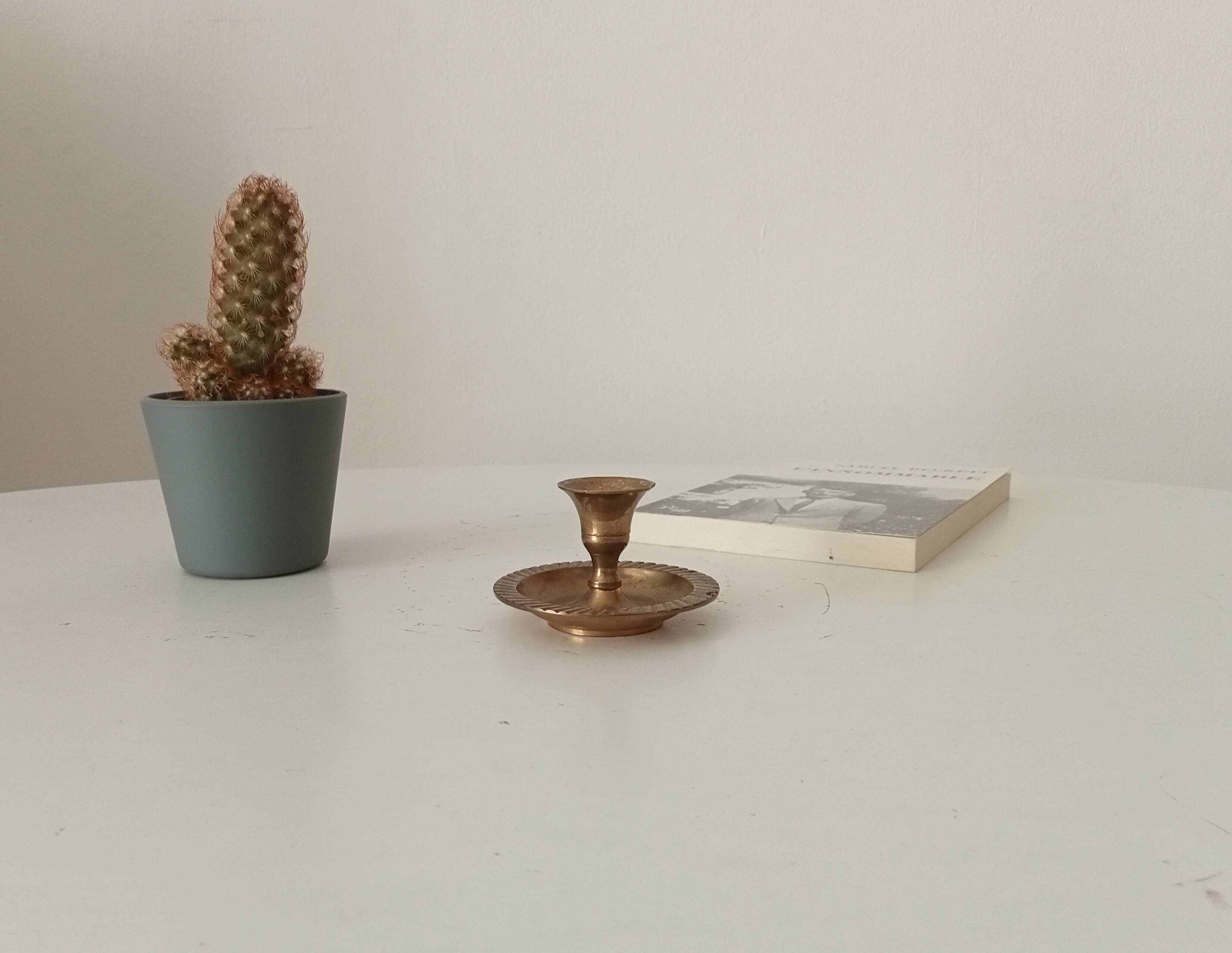 Vintage brass candle holder