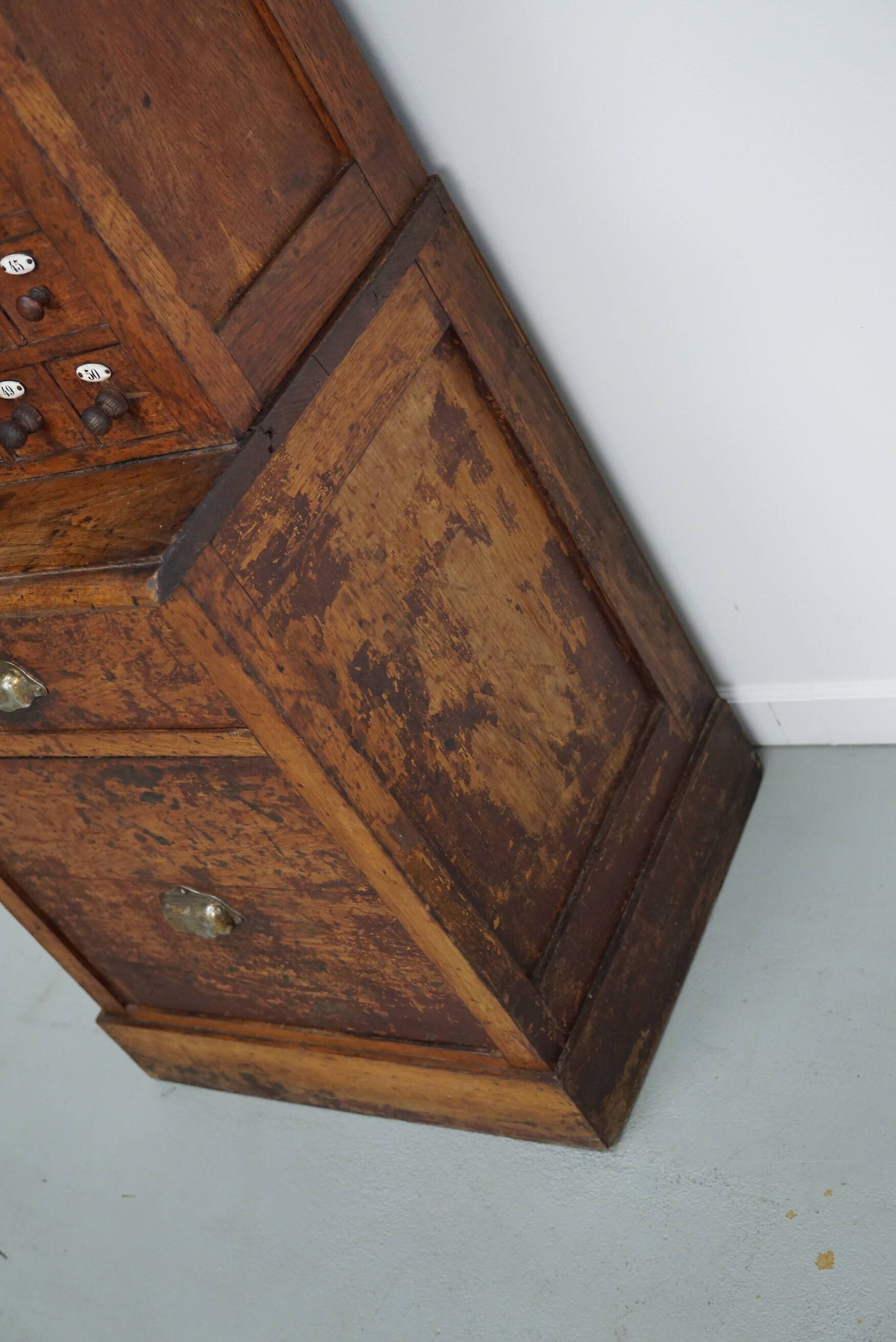 Jeweller's / Watchmaker's Cabinet in French Oak, Early 20th Century