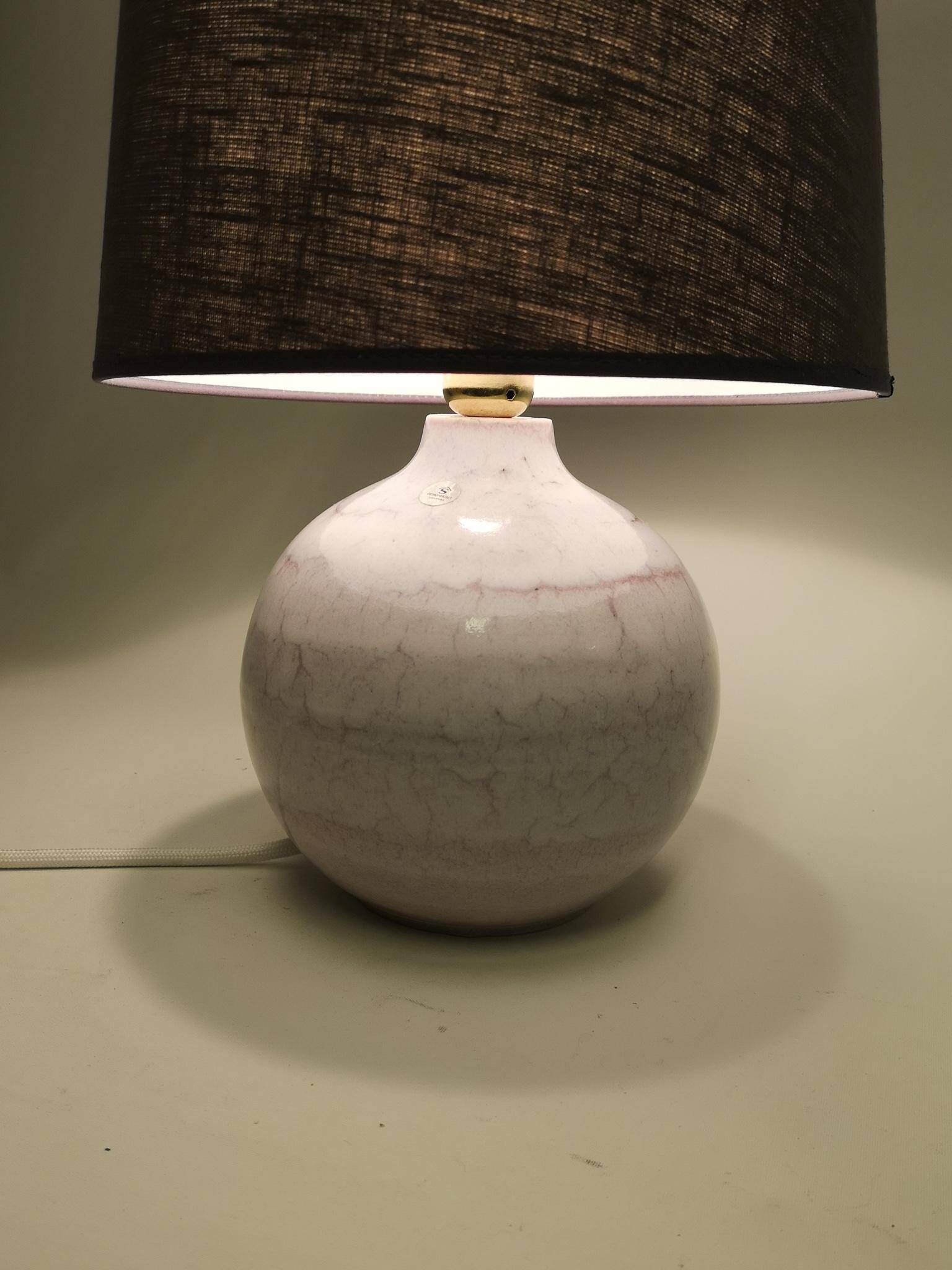 Mid-century modern ceramic table lamp by Carl-Harry Stålhane, Sweden.