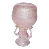 Murano Iridescent Pink Blown Glass Amphora Vase - Ancient Roman?