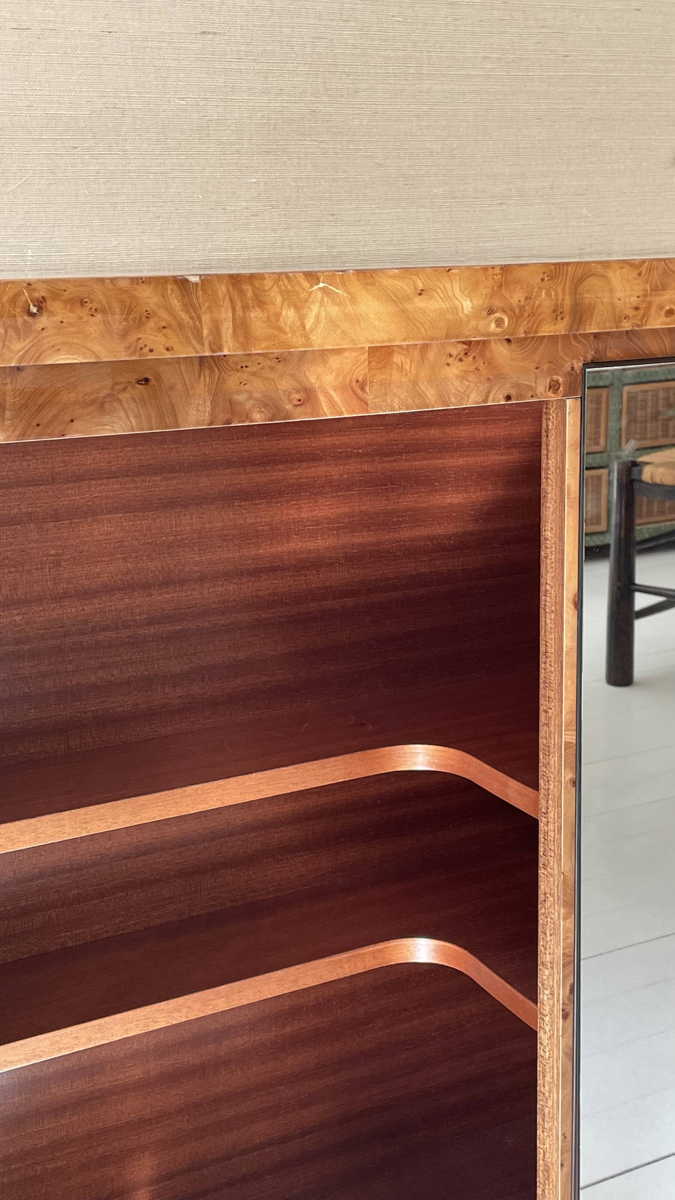 Art Deco sideboard in elm burl